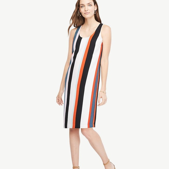 Ann Taylor Dresses & Skirts - NWT Ann Taylor Striped Tank Shift Dress 00P